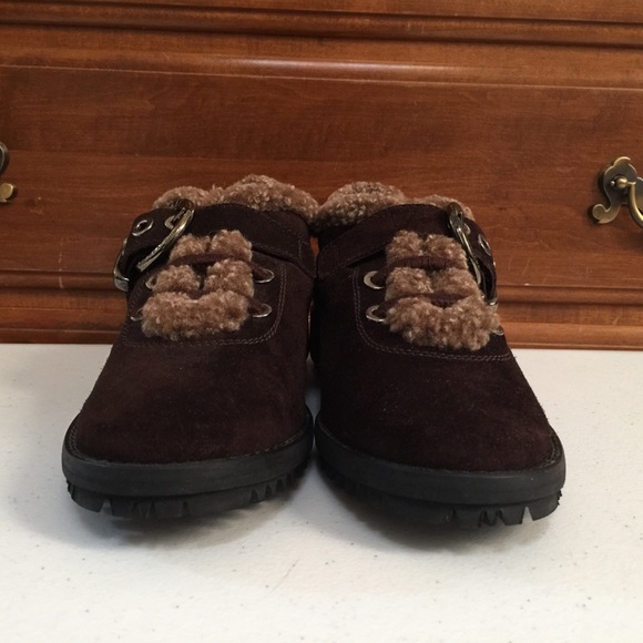 Stuart Weitzman Fur Lined Suede Shoe | Ankle Boot - Picture 6 of 16